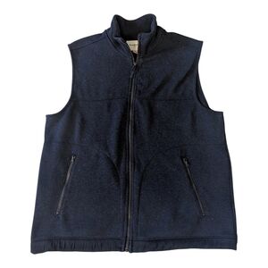 Goodfellow & Co Dark Blue Sweater Fleece Lined 2 Pockets Vest Men's XL
